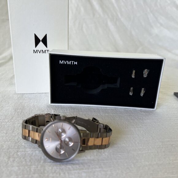 MVMT Nova Orion Rose Watch | 38MM | Rose gold and Titanium | New in Box main image 5
